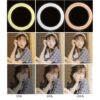 Bærbar Selfie Ring med tripod - Bilde 2