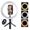 Bærbar Selfie Ring med tripod